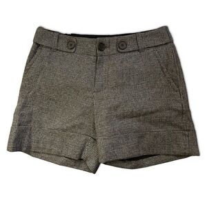 Banana 🍌 Republic! Bermuda cute! Shorts Black White checkered. Size 6
